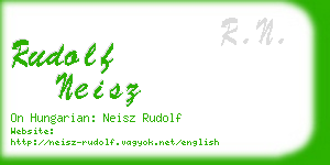 rudolf neisz business card